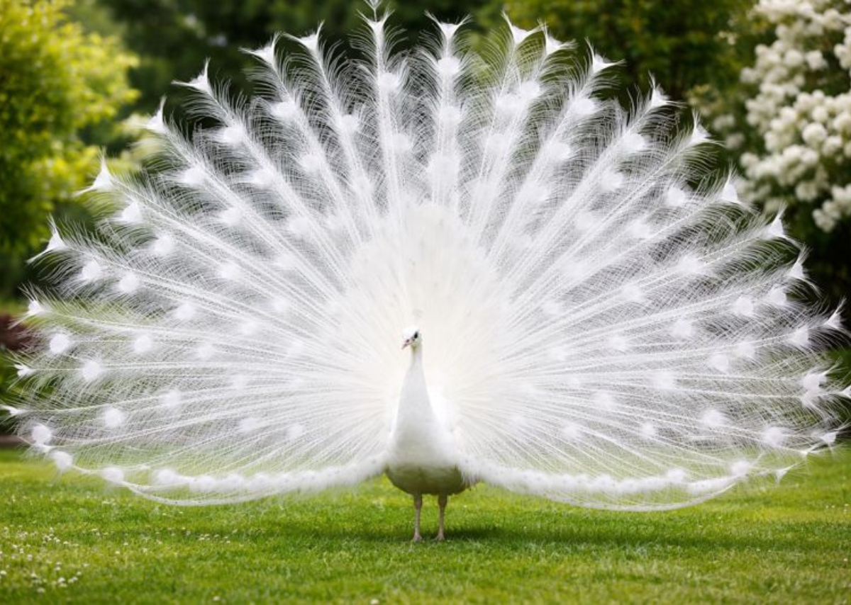 White Colour Peacock