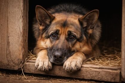 Sad German Shepherd