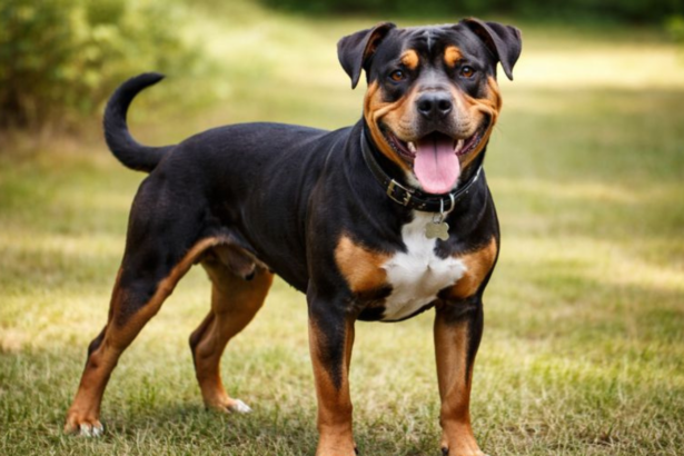 Pitbull and Rottweiler Cross