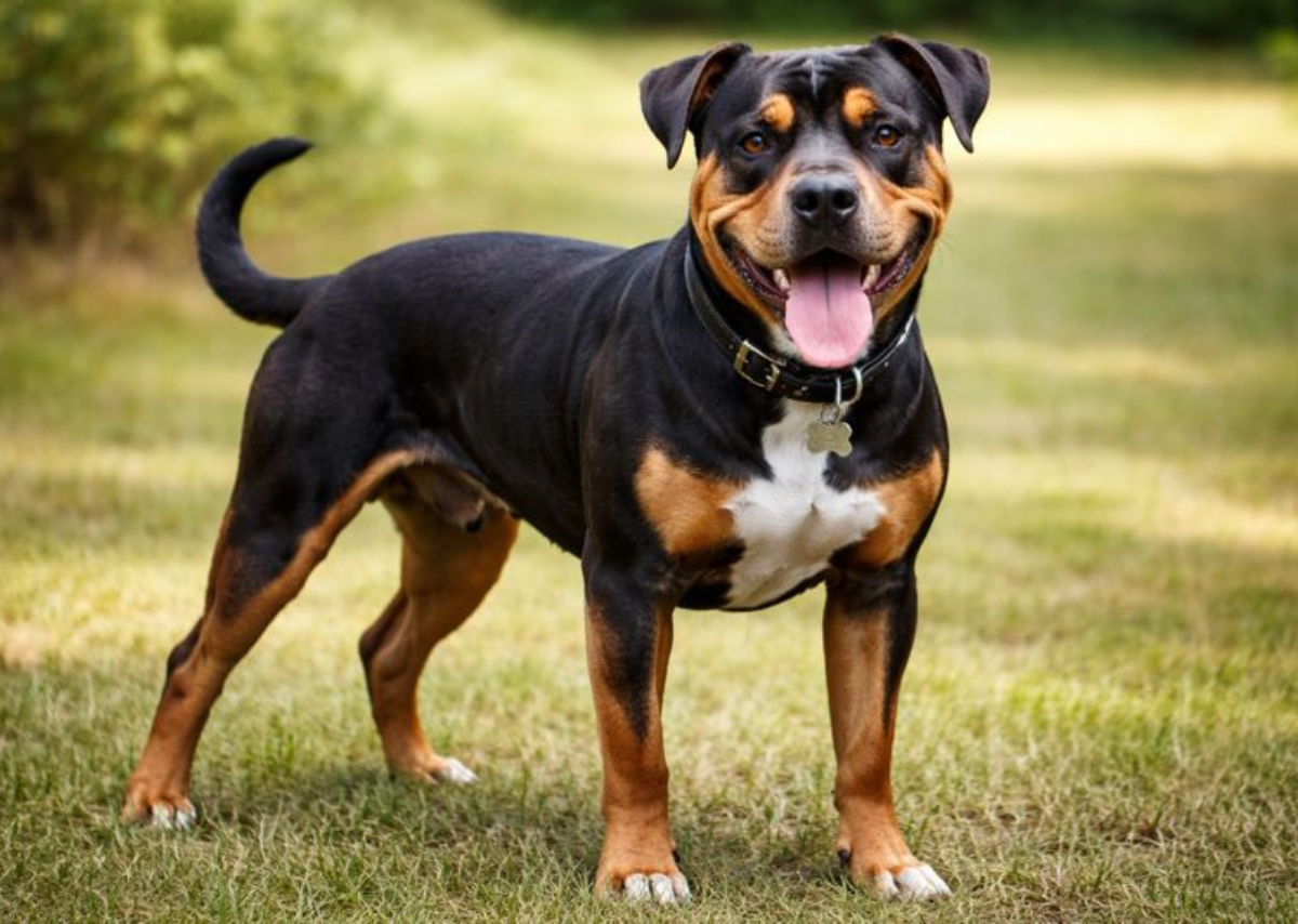 Pitbull and Rottweiler Cross